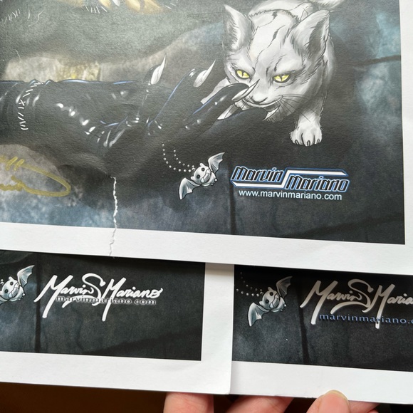 3 prints Marvin Mariano prints artists rendition of Cat Woman - Picture 10 of 11